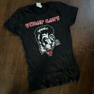 Stray Cats Black Graphic Tee